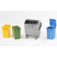 Bruder Vuilnistonnenset 4-delig - thumbnail