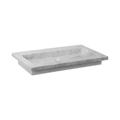 Wastafel Forzalaqua Nova Gepolijst 80.5x51.5x9.5 cm Carrara 1 Kraangat