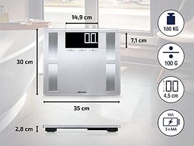 Soehnle Sense Connect 100 Elektronische weegschaal Vierkant Zilver Soehnle Sense Connect 100 Elektronische weegschaal Vierkant Zilver