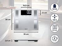 Soehnle Sense Connect 100 Elektronische weegschaal Vierkant Zilver - thumbnail