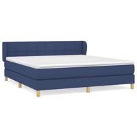 Boxspring met matras stof blauw 180x200 cm - thumbnail
