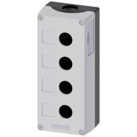 Siemens 3SU1804-0AA00-0AB1 3SU18040AA000AB1 Lege behuizing 4 inbouwplaatsen (Ø x h) 22.5 mm x 64 mm Zonder markering Grijs 1 stuk(s) - thumbnail