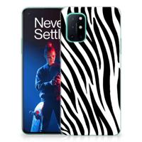 OnePlus 8T | TPU Hoesje | Zebra - thumbnail
