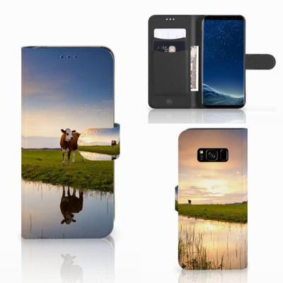 Samsung Galaxy S8 | Telefoonhoesje | Met pasjeshouder | Koe