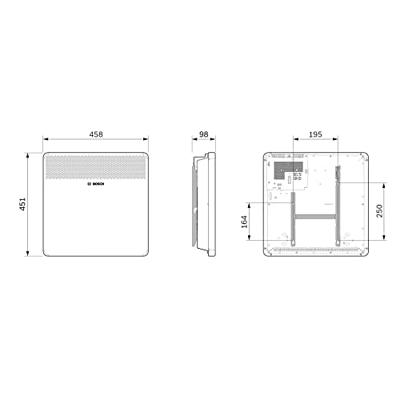 Bosch Home Comfort HC-4000-10 Convector 10 m² 1000 W Wit