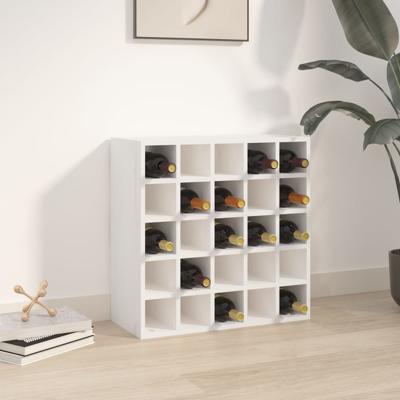 Wijnkast 56x25x56 cm massief grenenhout wit Wijnkast 56x25x56 cm massief grenenhout wit