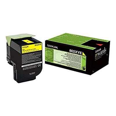Lexmark Toner 802XY Origineel Geel 4000 bladzijden 80C2XYE