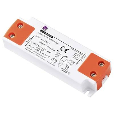 TRU COMPONENTS TC-YSL20F-1201670 LED-transformator Constante spanning 20 W 1.67 A 12 V/DC Geschikt voor meubels, Overspanning, Montage op ontvlambare