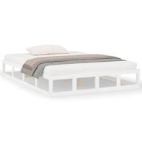 Bedframe massief hout wit 120x190 cm 4FT Small Double - thumbnail