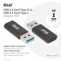 club3D CAC-1525 USB-adapter USB 3.2 Gen1 (USB 3.0 / USB 3.1 Gen1) USB-A stekker, USB-C bus Zwart - thumbnail