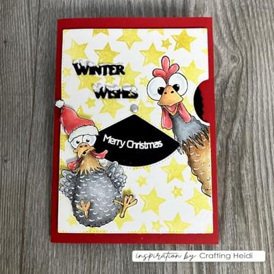 Vaessen Creative • clear stamps engelse kerstteksten 20st.