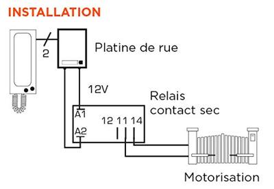 SCS SENTINEL Contact sec relais 12 V