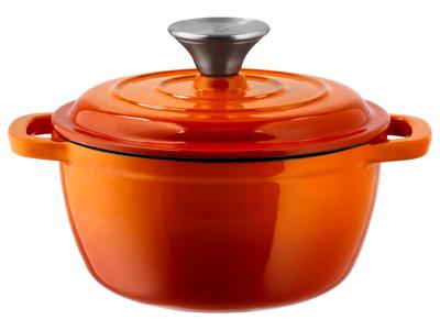 SILVERCREST Gietijzeren pan 16 cm 1,3 L (Oranje) SILVERCREST Gietijzeren pan 16 cm 1,3 L (Oranje)