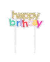 HEMA Herbruikbare taarttopper &apos;happy b-day&apos; - thumbnail