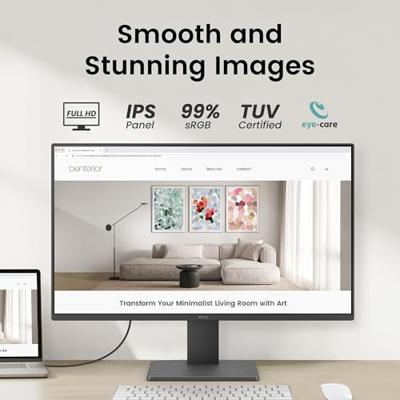 BenQ GW2491 23,8” 1080p FHD 100 Hz IPS Eye-Care monitor, HDMI, DisplayPort, 1080 x 1920, extra smalle bezel, TÜV-gecertificeerd, Flicker-free, Low Blue Light Plus, Eye-CareU