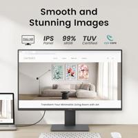 BenQ GW2491 23,8” 1080p FHD 100 Hz IPS Eye-Care monitor, HDMI, DisplayPort, 1080 x 1920, extra smalle bezel, TÜV-gecertificeerd, Flicker-free, Low Blue Light Plus, Eye-CareU - thumbnail