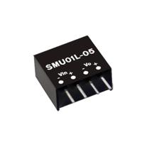 MEAN WELL SMU01M-12 DC/DC-converter 30 V/DC 1 W Aantal uitgangen: 1 x Inhoud 1 stuk(s) - thumbnail
