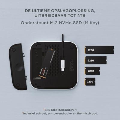 Satechi USB-C Stand/hub Mac mini M4 (SSD) - Space Grey Satechi USB-C Stand/hub Mac mini M4 (SSD) - Space Grey
