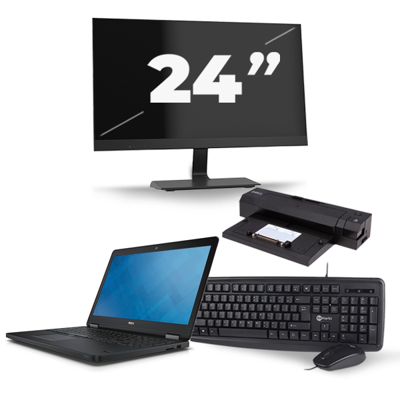 Dell Latitude E5550 - Intel Core i5-5e Generatie - 15 inch - 8GB RAM - 256GB SSD - Windows 11 + 1x 24 inch Monitor Dell Latitude E5550 - Intel Core i5-5e Generatie - 15 inch - 8GB RAM - 256GB SSD - Windows 11 + 1x 24 inch Monitor