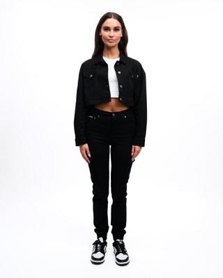 Malelions Cropped Cargo Trainingspak Dames Zwart - Maat M - Kleur: Zwart | Soccerfanshop