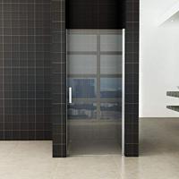 Cerra eco nisdeur 1000 x 1950 x 6 mm helder glas/chroom - thumbnail