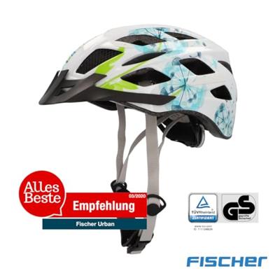 FISCHER FAHRRAD Urban Flower Fietshelm Zwart Confectiemaat: S/M Hoofdomvang: 55-59 cm