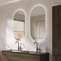 Ben Clip spiegel ovaal met verlichting en anti-condens 50x100 cm - thumbnail