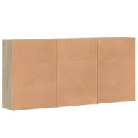 Dressoirs 3 st 60x31x84 cm bewerkt hout sonoma eikenkleurig - thumbnail