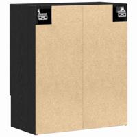 Wandkast Zwart eiken 60 x 31 x 70 cm Bewerkt hout - thumbnail