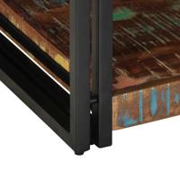 Salontafel 90x50x38 cm massief gerecycled hout meerkleurig - thumbnail