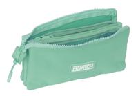 Pennenetui met 3 vakken Munich Basic Turkoois 22 x 12 x 3 cm - thumbnail