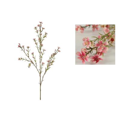 Decostar zijdebloem van wax tamara 78 cm roze