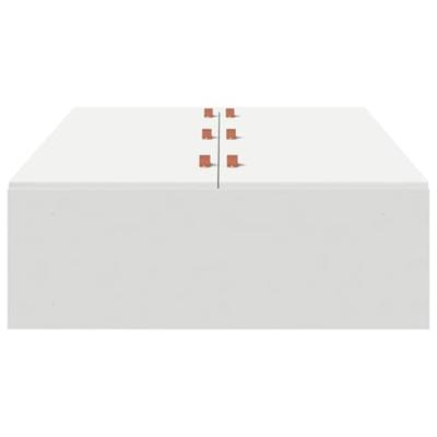 Bedframe met opslag Wit 200 x 80 x 31.5 cm Bewerkt hout