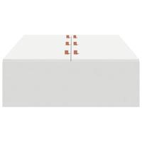 Bedframe met opslag Wit 200 x 80 x 31.5 cm Bewerkt hout - thumbnail