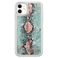 iPhone 11 hybride hoesje - Snake pastel - thumbnail