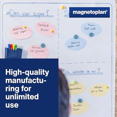 magnetoplan Magneet (Ø x h) 34 mm x 13 mm Rond Blauw 10 stuk(s) 1660003