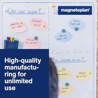 magnetoplan Magneet (Ø x h) 34 mm x 13 mm Rond Blauw 10 stuk(s) 1660003 - thumbnail