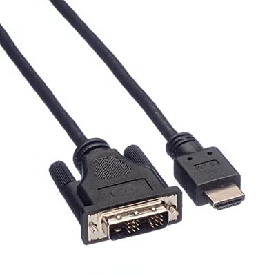 ROLINE Monitorkabel DVI (18+1) - HDMI, M/M, zwart, 3 m