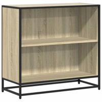 Boekenkast 80,5x35x76 cm bewerkt hout sonoma eikenkleurig - thumbnail