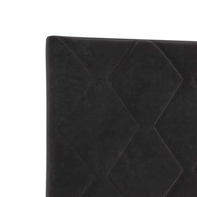 Hoofdbord Wandgemonteerd Geometrisch Zwart 80 cm Fluweel - thumbnail