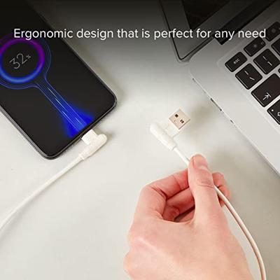 USB 2.0 data- en oplaadkabel - USB Type-C 90° stekker - 35% biologisch afbreekbare materialen
