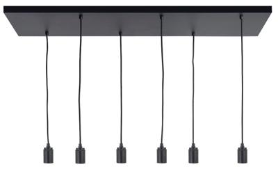 Highlight Plafondplaat 6 lichts L 100 x B 35 cm met snoer en fittingen