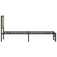 Bedframe zonder matras metaal sonoma eikenkleurig 107x203 cm - thumbnail