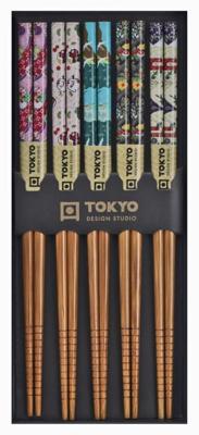 Japanse Eetstokjes Kleurrijk - Tokyo Design Studio - 5 Paar