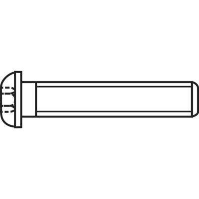 TOOLCRAFT 839806 Lenskopschroeven M5 16 mm Binnenzeskant (inbus) RVS A2 100 stuk(s)