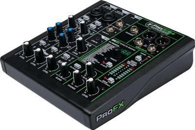 Mackie ProFX6v3 - 6-kanaals analoge mixer met USB-interface, zwart Mackie ProFX6v3 - 6-kanaals analoge mixer met USB-interface, zwart