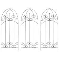 VidaXL Plantenklimrekken 3 st 40x100 cm ijzer zwart - thumbnail