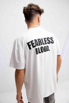 Fearless Blood Vintage T-Shirt Heren Wit/Zwart - Maat XS - Kleur: Wit | Soccerfanshop