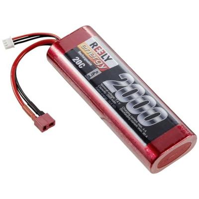 Reely LiPo accupack 7.4 V 2000 mAh Aantal cellen: 2 20 C Hardcase T-stekkersysteem Reely LiPo accupack 7.4 V 2000 mAh Aantal cellen: 2 20 C Hardcase T-stekkersysteem