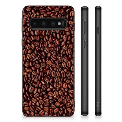 Samsung Galaxy S10 Silicone Case Koffiebonen Samsung Galaxy S10 Silicone Case Koffiebonen